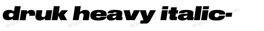 druk heavy italic字体转换 druk heavy italic字体转换